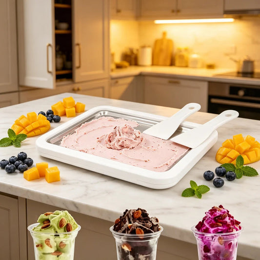 Instant Ice Cream Roll Maker - DIY Ice Cream Roller Pan Essencify