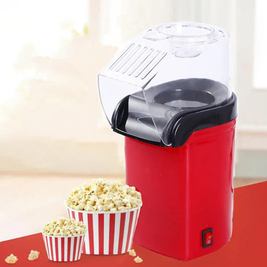 Electric Popcorn Maker 1200W - Oil Free Healthy Popcorn in 3 Minutes Essencify
