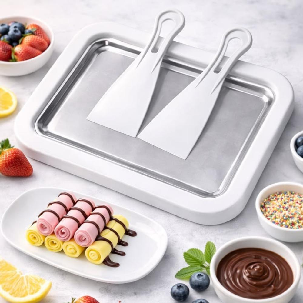Instant Ice Cream Roll Maker - DIY Ice Cream Roller Pan Essencify