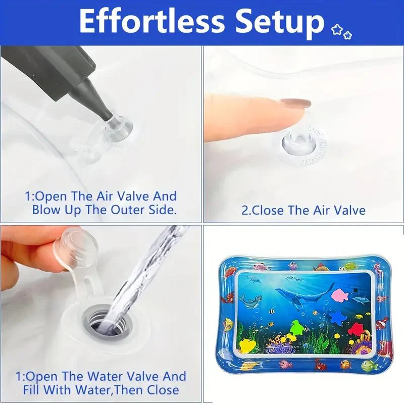 Fun Tummy Time Water Mat - Boosts Baby Motor Skills Essencify