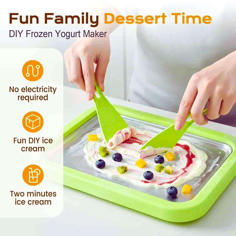 Instant Ice Cream Roll Maker - DIY Ice Cream Roller Pan Essencify