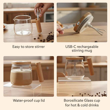 Auto Self Stirring Rechargeable Mug Essencify