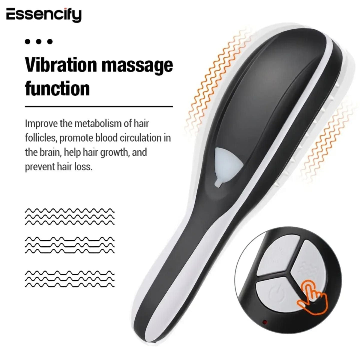 Electric Scalp Massager for Anti-Hair Loss Essencify