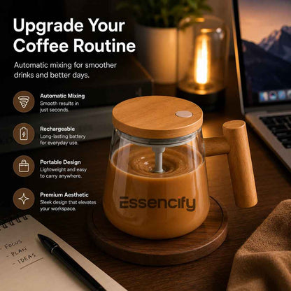 Auto Self Stirring Rechargeable Mug Essencify