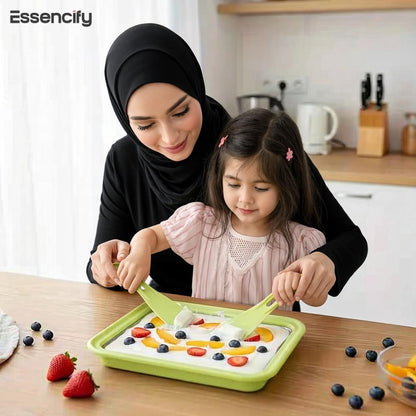 Instant Ice Cream Roll Maker - DIY Ice Cream Roller Pan Essencify
