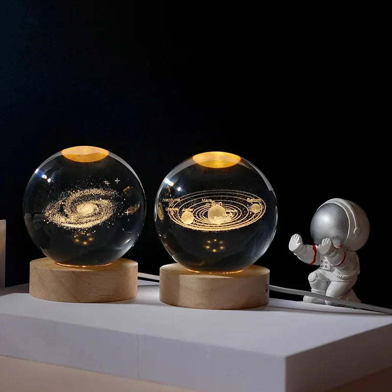 3D Crystal Galaxy Ball Lamp Essencify