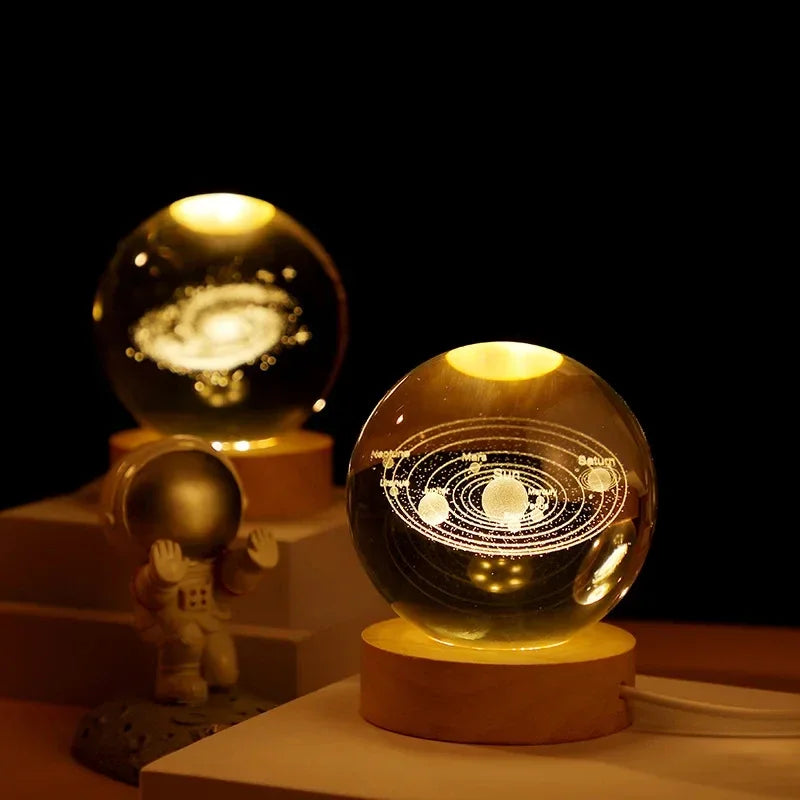3D Crystal Galaxy Ball Lamp Essencify