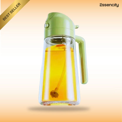 2 in 1 Oil Sprayer & Dispenser 500ml - Spray and Pour Bottle Essencify