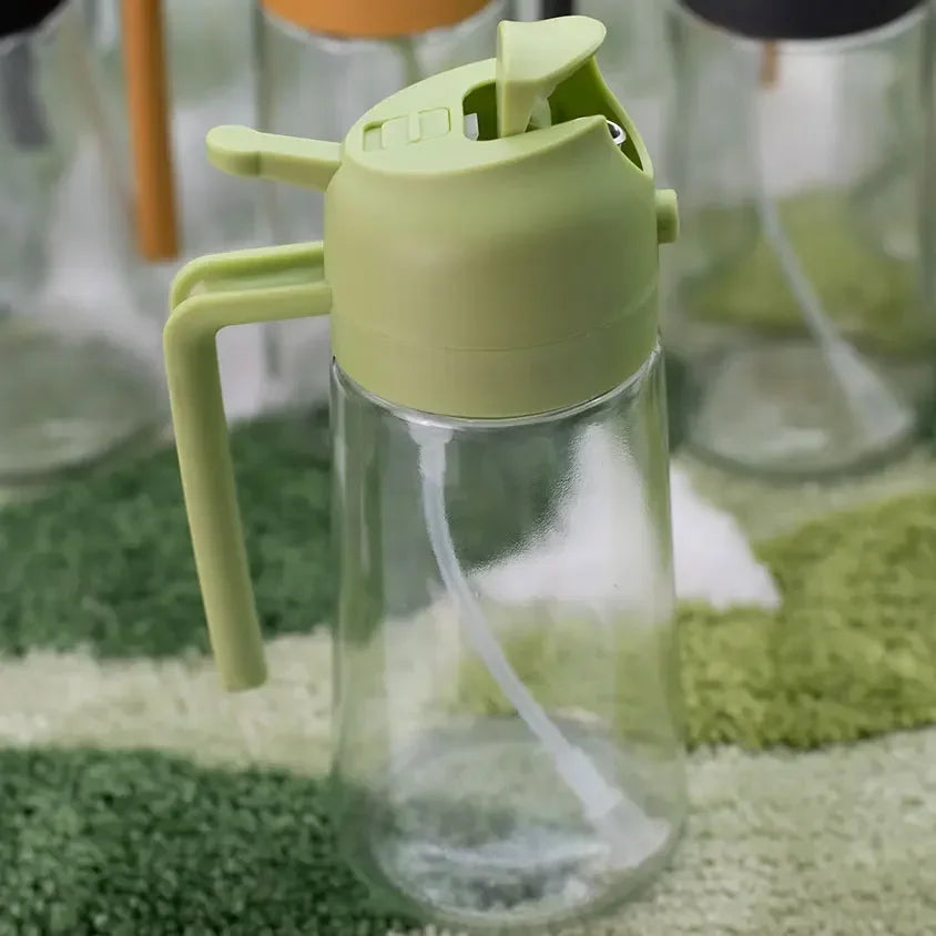 2 in 1 Oil Sprayer & Dispenser 500ml - Spray and Pour Bottle Essencify
