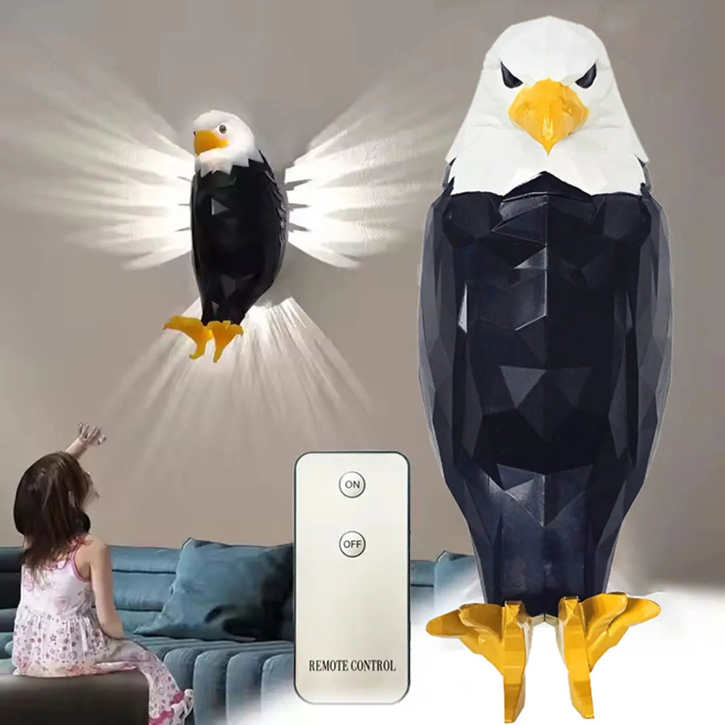 Eagle Wall Light | Wall Mounted Eagle Lamp Essencify