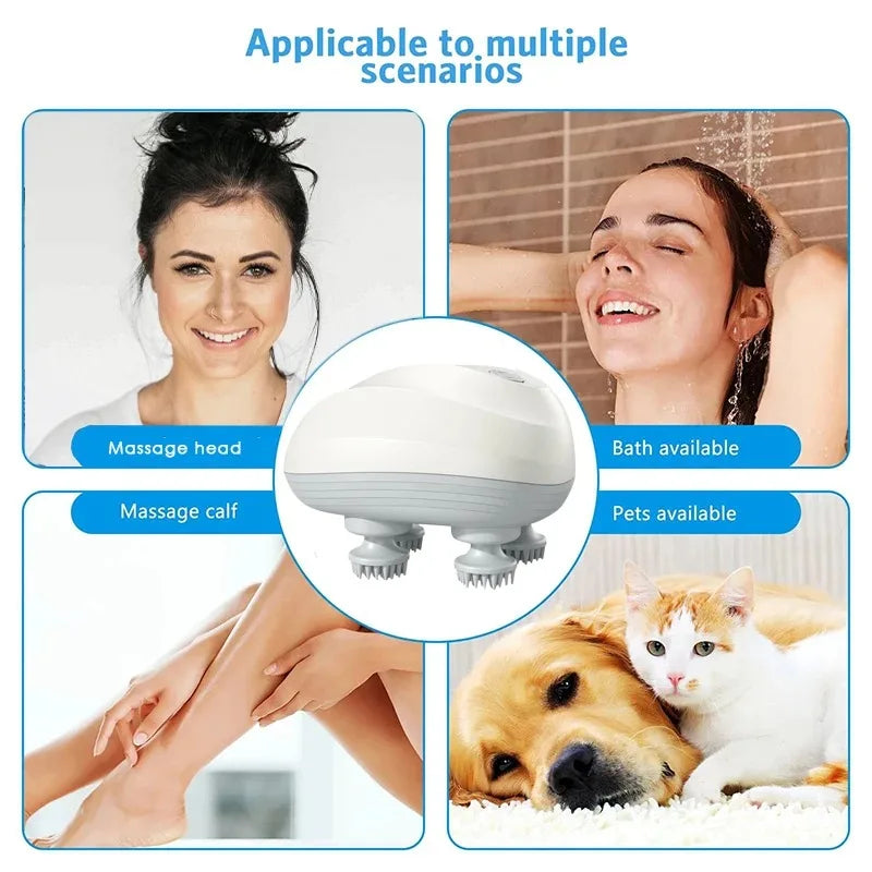 Electric Scalp & Body Cat shaped Massager Essencify