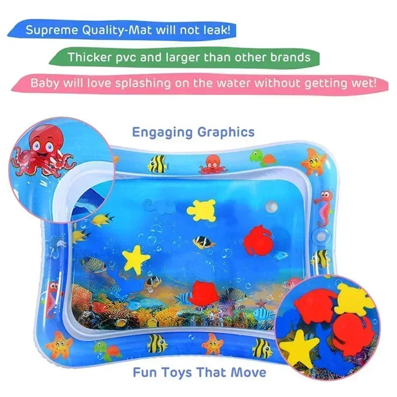 Fun Tummy Time Water Mat - Boosts Baby Motor Skills Essencify