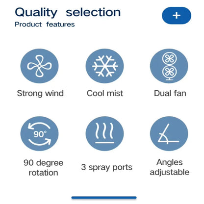 Double Cooling Mist Fan Essencify