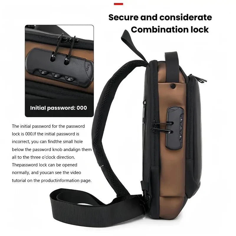 Anti-theft chest Bag | Durable Oxford fabric Essencify