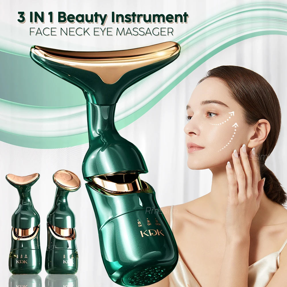 3 In 1 Facial Lifting Device Neck Eye Massage Face Slimmer Essencify