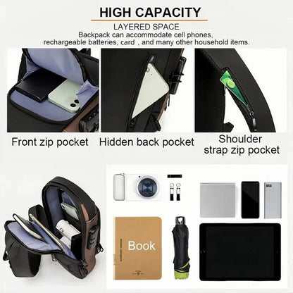 Anti-theft chest Bag | Durable Oxford fabric Essencify