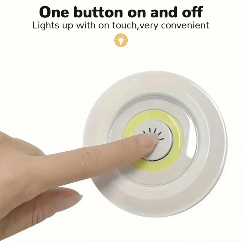 Set of 3 Wireless LED Under Cabinet Light | Dimmable with Remote Control Essencify