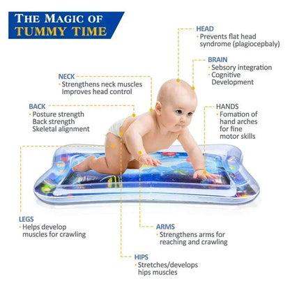 Fun Tummy Time Water Mat - Boosts Baby Motor Skills Essencify