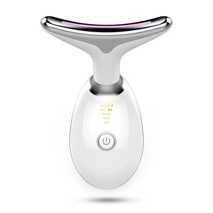7 Color LED Neck & Face Beauty Device - EMS Massage & Skin Beauty Instrument Essencify