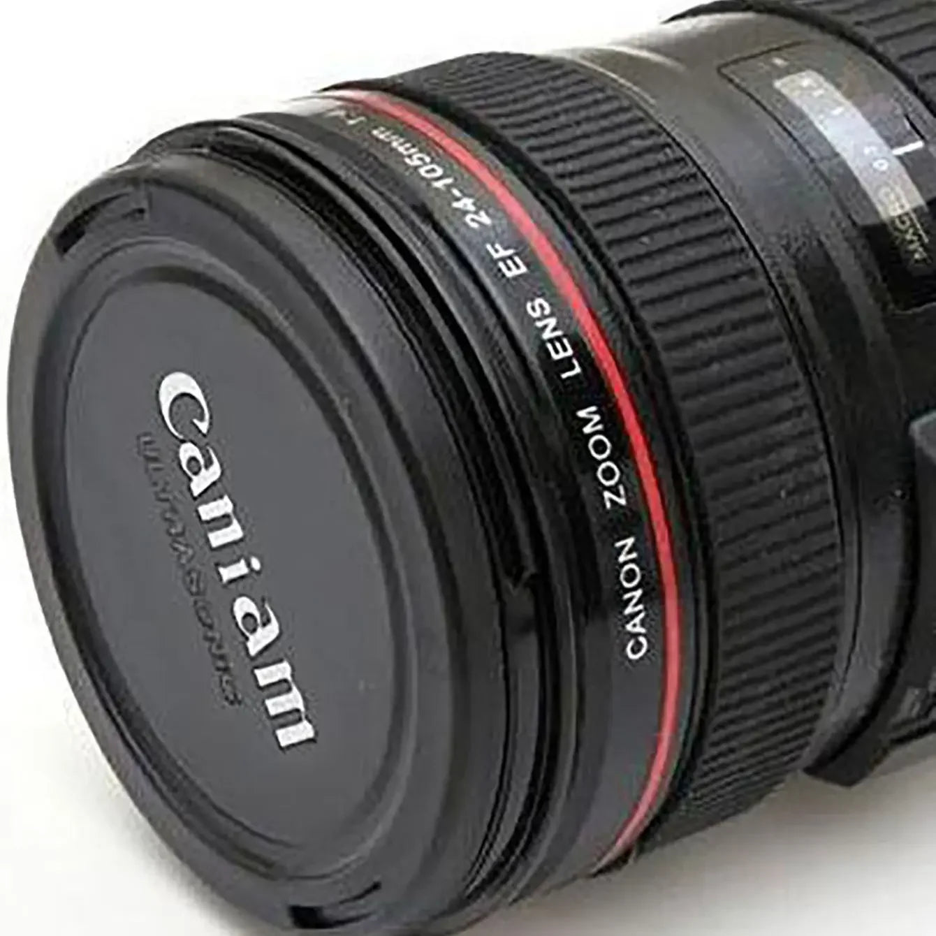 Camera Lens Coffee Mug 400ml - Stainless Steel with Leak Proof Lid Essencify