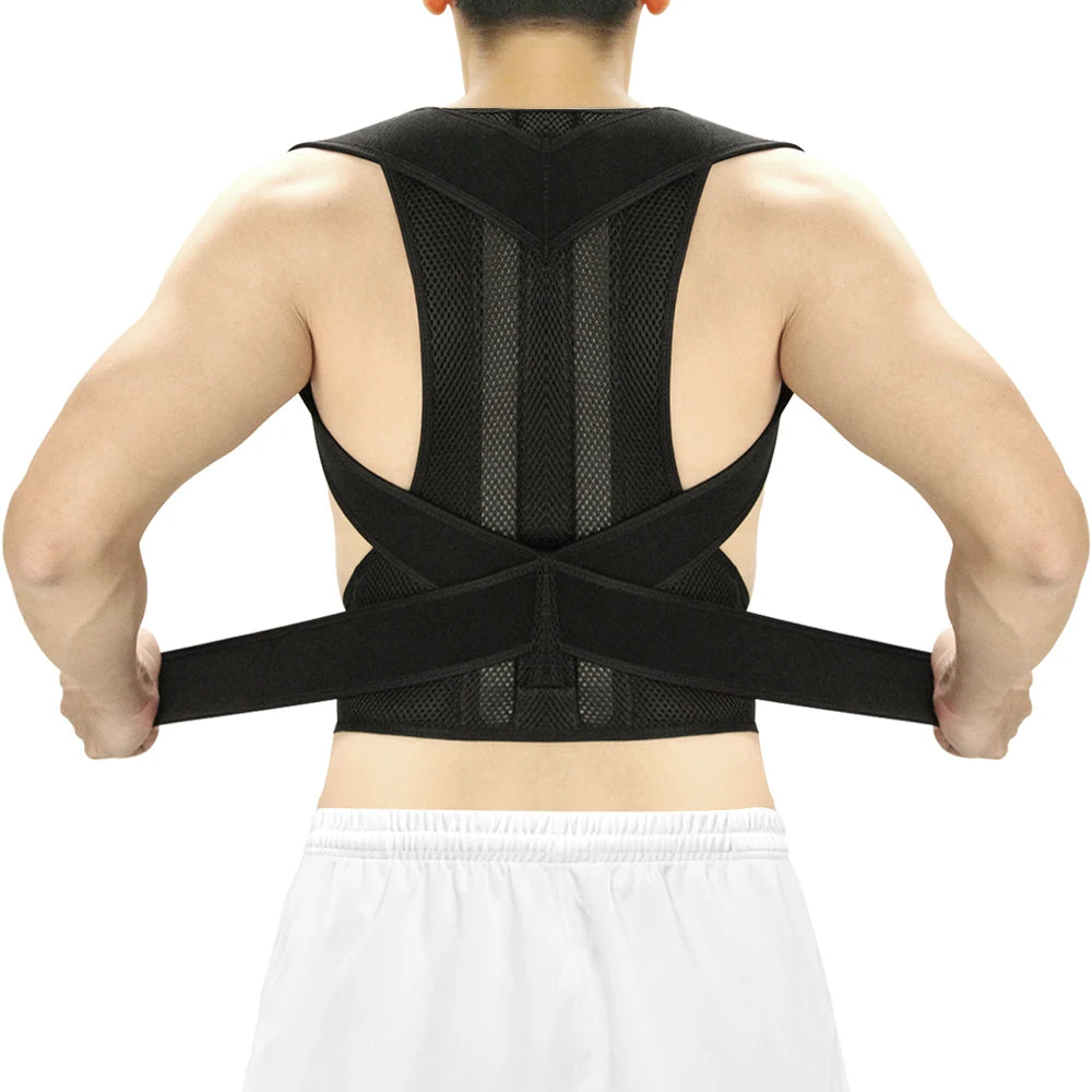 Posture Corrector Belt - Adjustable Back Support for Men & Women Essencify