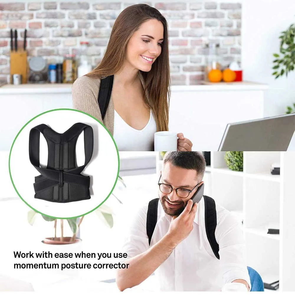 Posture Corrector Belt - Adjustable Back Support for Men & Women Essencify
