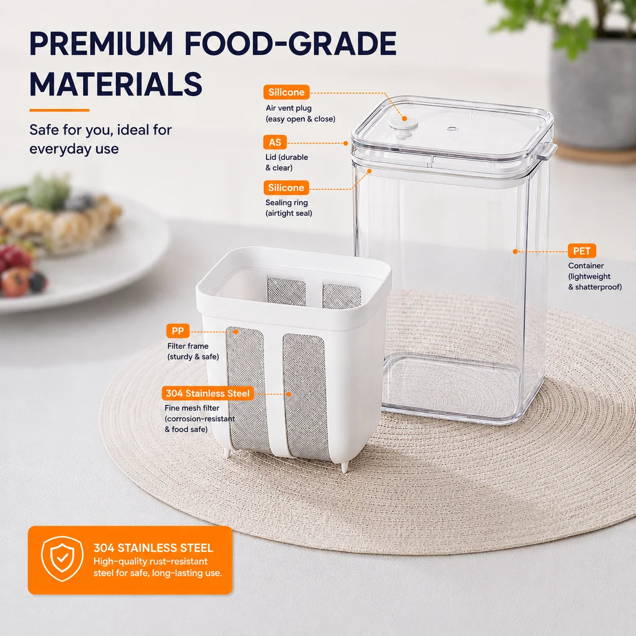 Greek Yogurt Maker - Homemade Thick Yogurt Filter with Fine Mesh | Whey Separator Essencify