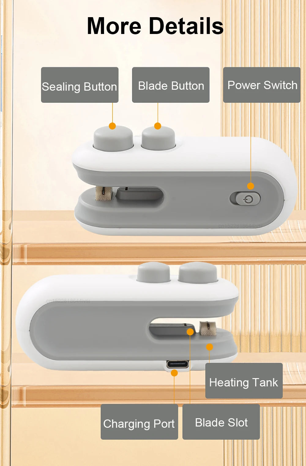 2-in-1 Mini Bag Sealer - USB Rechargeable Mini Seal Machine Essencify