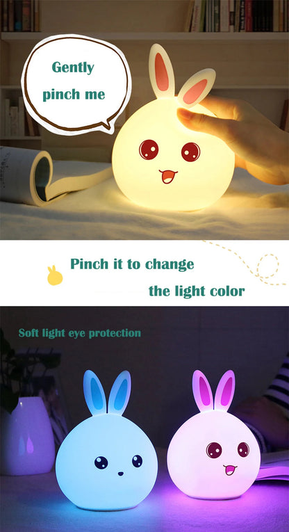 Night Light Cute Bunny Essencify
