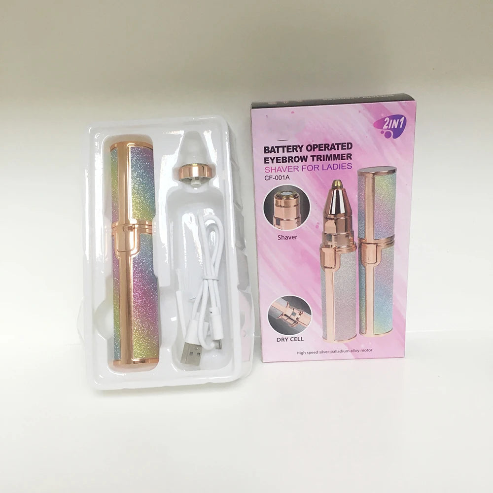 2‑in‑1 Electric Eyebrow Trimmer & Facial Hair Remover for Women Essencify