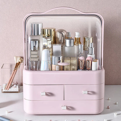 Acrylic Double Door Cosmetic Organizer Essencify