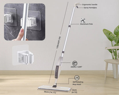 Effortless Shine Spray Mop | Cleaning Mop with Built-In Spray Essencify