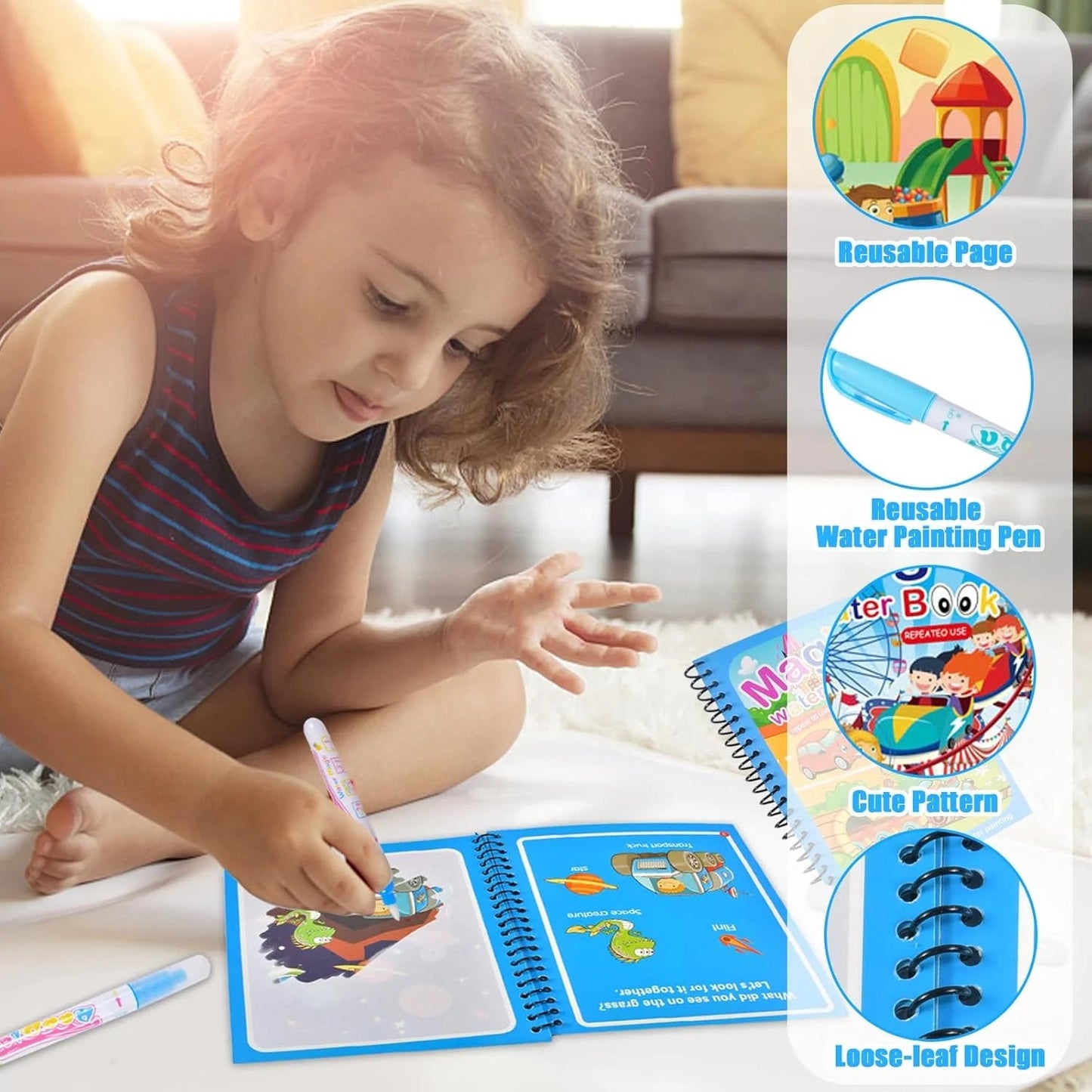 Magic Water Book | Fun Time for Kids Essencify