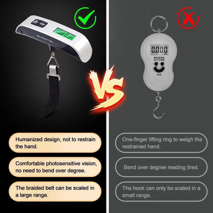 Portable Digital Luggage Scale 50KG with LCD Display Essencify
