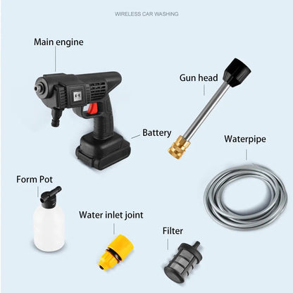 Powerful Cordless Pressure Washer Gun Essencify