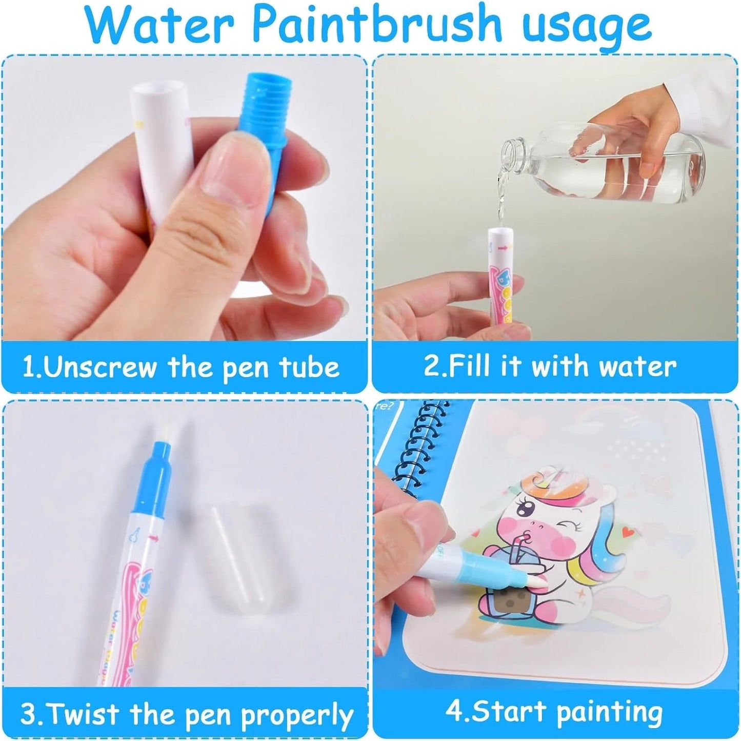 Magic Water Book | Fun Time for Kids Essencify