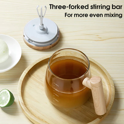 Self Stirring Coffee Cup Electric Stirring Mug 400ml Self Mixing Mug Glass Waterproof Automatic Electric Protein Powder Mix Cup Essencify