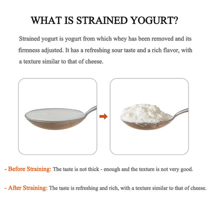 Greek Yogurt Maker - Homemade Thick Yogurt Filter with Fine Mesh | Whey Separator Essencify