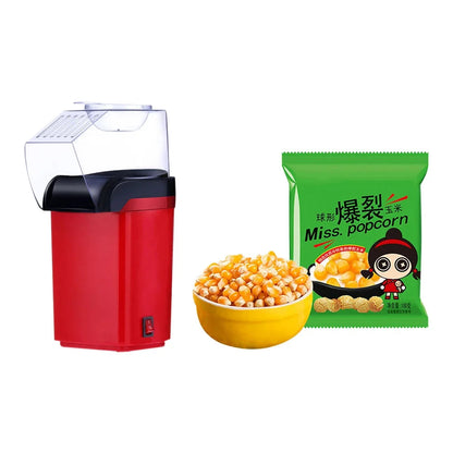 Electric Popcorn Maker 1200W - Oil Free Healthy Popcorn in 3 Minutes Essencify