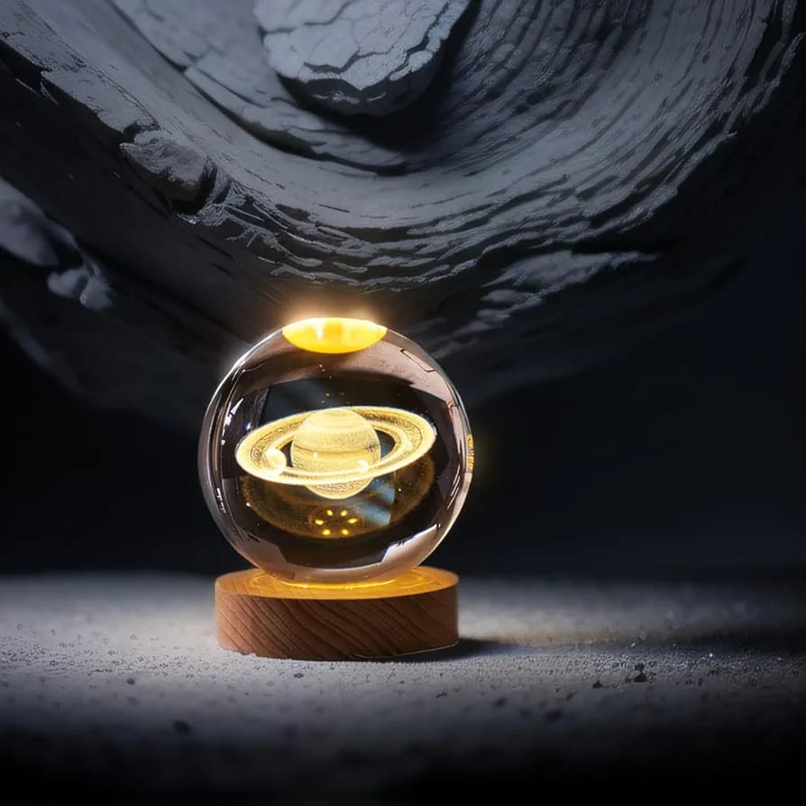 3D Crystal Galaxy Ball Lamp Essencify