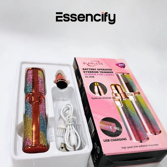 2‑in‑1 Electric Eyebrow Trimmer & Facial Hair Remover for Women Essencify